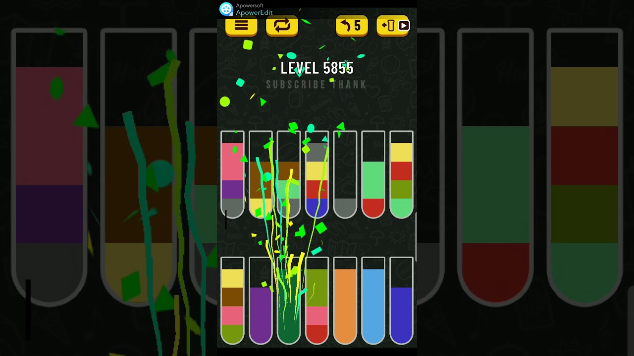 ウォーターゲーム バランススロープ Water Sort Puzzle Level 9065 Walkthrough [40 Moves!] - YouTube