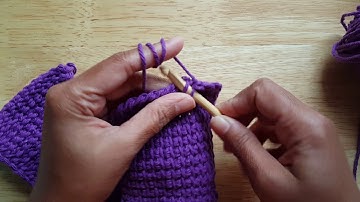 How to bind off in Tunisian Crochet: a Knittycat