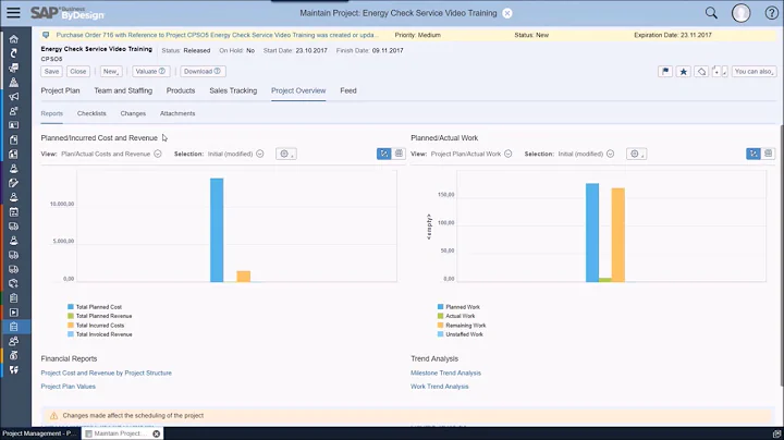 Chapter 8-3-5 Business Processes With SAP Business ByDesign Pro Project Execution ProjectMonitoring