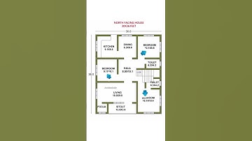30x36Feet North Facing House #shorts #homeplan #home. P N-31