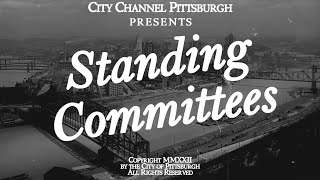 Pittsburgh City Council Standing Committees - 8/31/22