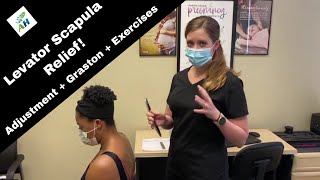 Cervical Adjustment and Graston | Levator Scapulae Pain