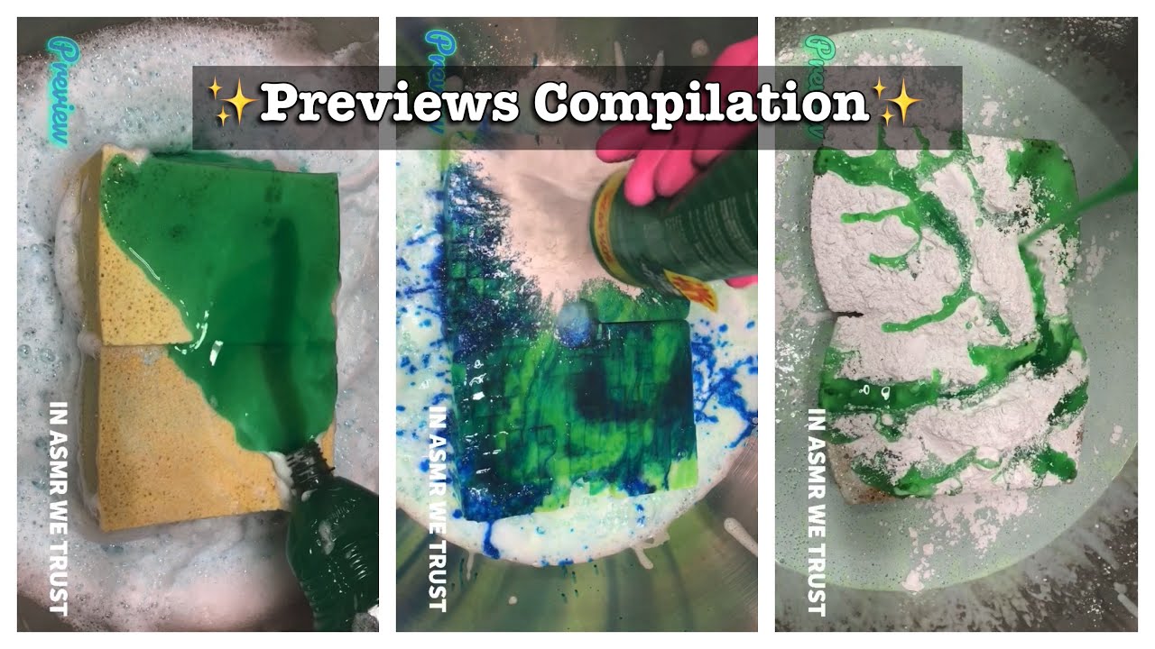 ASMR ✨Previews Compilation✨ Ajax, Comet, Cloralen, Fabuloso, Laundry Powder & Detergent