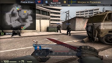 POV - Olofmeister (FaZe)(24-11) vs NiP / overpass / IEM Oakland 2017 Grand Final map 4