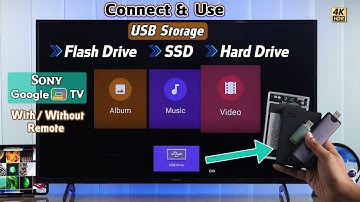 Sony Google TV: How to Connect and Use USB Drive! [With or Without Remote]