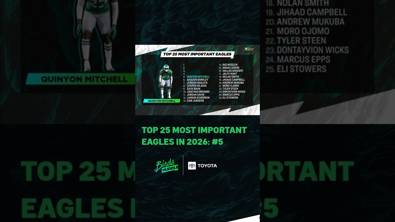 Countdown of most important Eagles in 2026 reaches No. 5