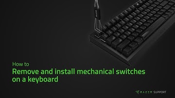 How to remove and install mechanical switches on a keyboard