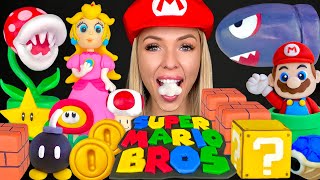 ASMR SUPER MARIO BROS MUKBANG, Rice Crispy Piranha Plant, Sugar Cookies, Bullet Bill Dessert 먹방