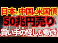 【米国債暴落】中国と日本が米国債を50兆円売却！買ったのは誰なのか！データから見えてきた影の動きについて解説！