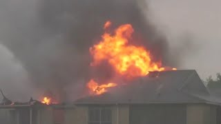 Lightning may have sparked apartment fire