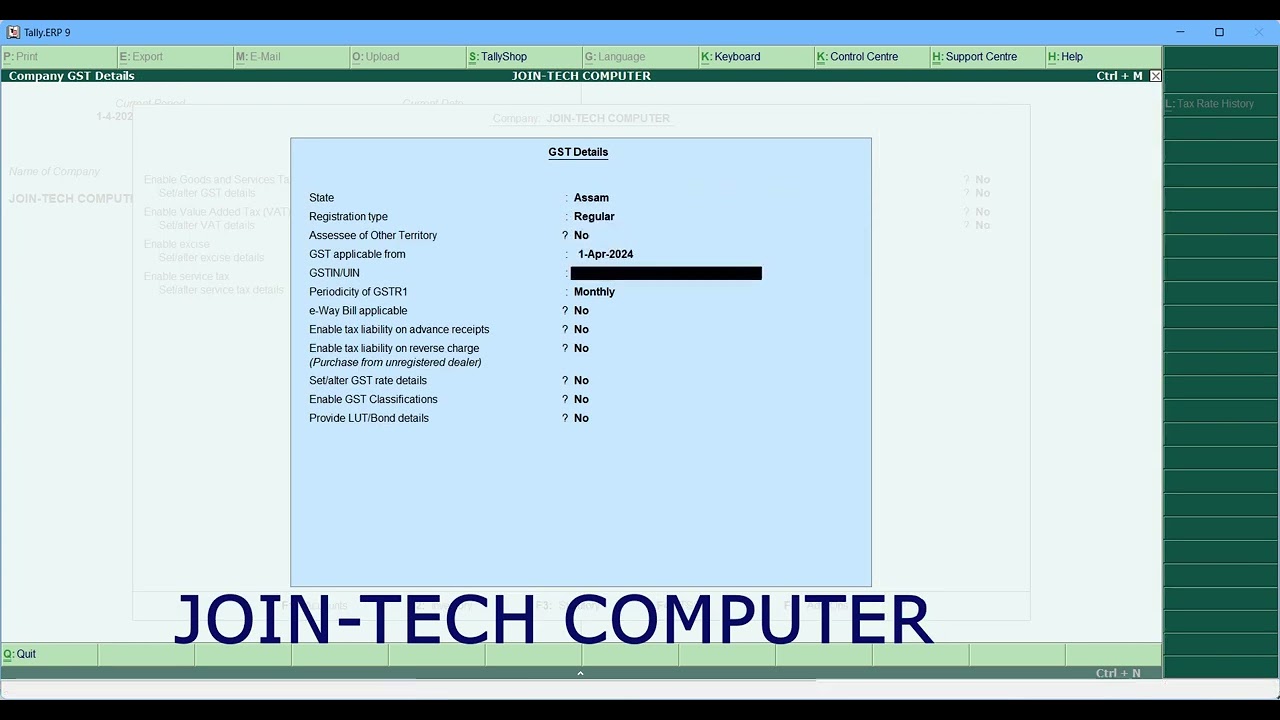 ENABLE GST IN TALLY ERP 9 WITH DEMO GST