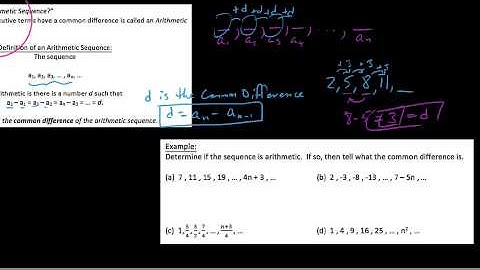 HPC 9.2.1,  Intro to Arithmetic Sequences
