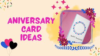 Easy white paper anniversary card without glue and scissor | Diy card for anniversary #easycard