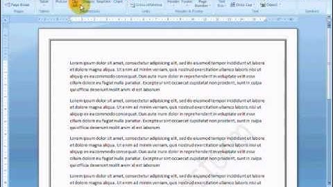 Ultra Short Tutorials: How to insert Page Numbers in Word 2007