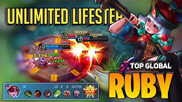 EXP LANE! Ruby Best Build 2023 [ Top Global Ruby Gameplay ] Mobile Legends