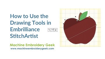 How to use the three basic drawing tools in Embrilliance StitchArtist to create embroidery designs