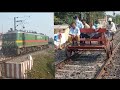 Wag 9locomotive  wag 7 locomotive  rail mantinance machine  raxaual railway line 