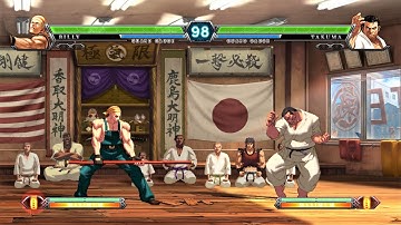 Billy Kane vs Takuma Sakazaki (Hardest AI) - KOF XIII