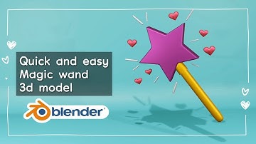 Blender Beginner Tutorial | MAGIC-WAND | Modelling & Materials | Blender 3.5