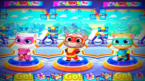 Talking Tom Hero Dash 3x Full Screen HD gameplay walkthrough 2023