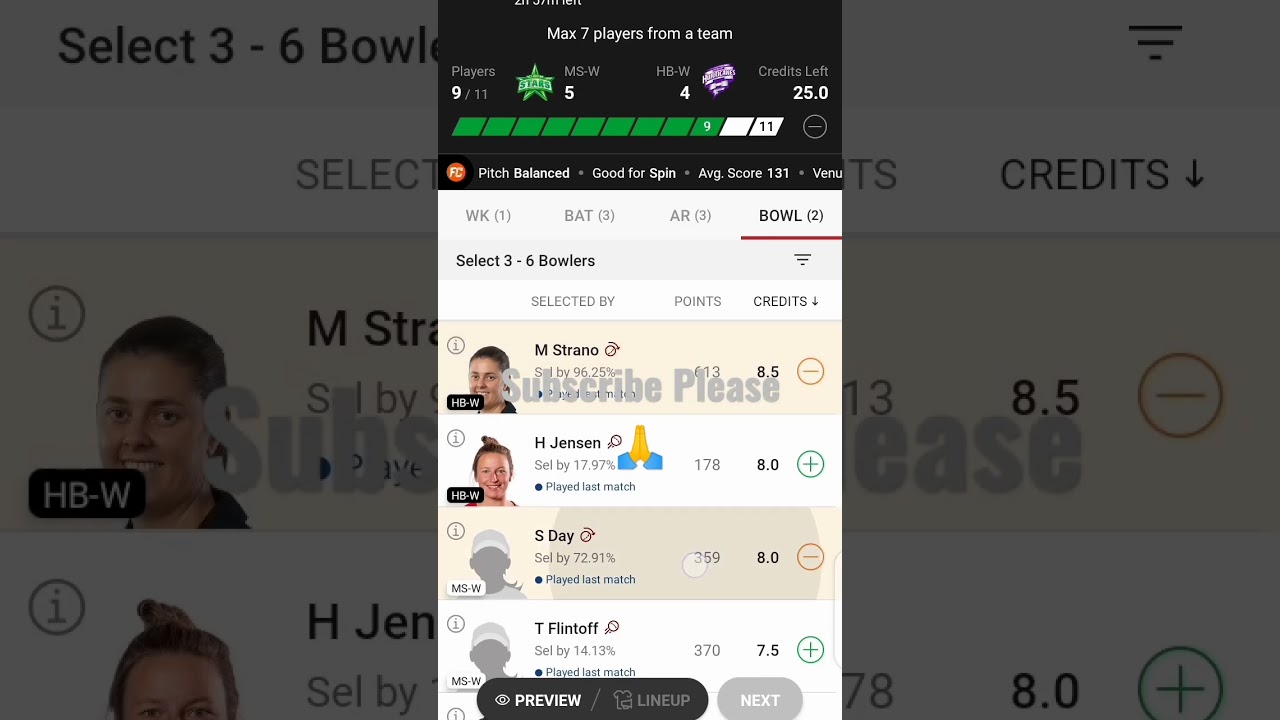 Melbourne Stars vs Hobart Hurricanes women wbbl grand league team||wbbl Dream11 prediction team 😍😍🤑🤑