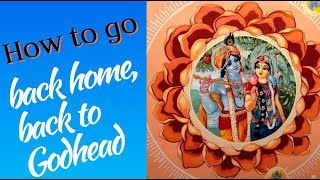 How to go back home, back to Godhead | Amarendra Prabhu
