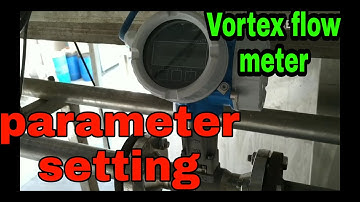 Parameter setting of E&H vortex flow meter .Bs electrical