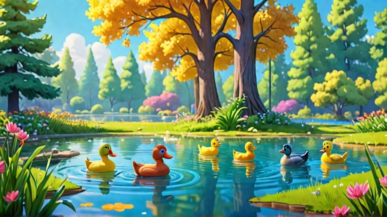 Five Little Ducks - Nursery Rhymes and Kids Songs with Lyrics