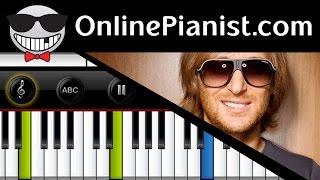 How to play What I Did For Love by David Guetta ft. Emeli Sande on Piano - Tutorial (Easy Version)