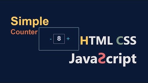 Simple Javascript Counter | Javascript Project | HTMLCSS | CodeEra