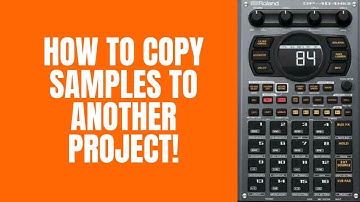 Roland SP 404 MK2 3.0 Update Tutorial :Copy Samples to Another Project