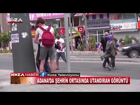 ADANA’DA ŞEHRİN ORTASINDA UTANDIRAN GÖRÜNTÜ