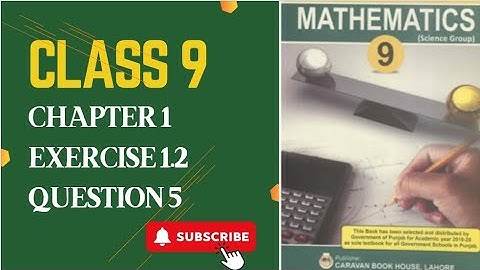 Class 9| Exercise 1.2 |Question 5|Complete| Analysis Studies