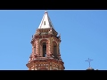 Mission church bells playing Ave Maria in Jalpan, Mexico