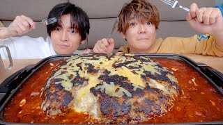 【神回】超巨大チーズインハンバーグを作ったら今までで一番美味かった件wwwww