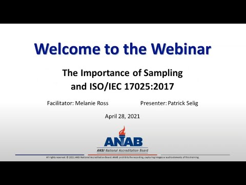 ANAB Webinar: The Importance of Sampling in Testing