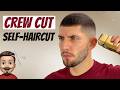 Skin Fade Crew Cut Self Cut Tutorial | Cut My Own Hair Men 2024