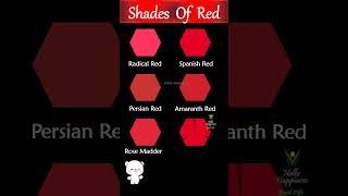 Shades of Red color  #shorts #color #shortsyoutube