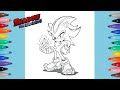 Shadow the Hedgehog Coloring Pages | Shadow Coloring | Learn the Art of Coloring.