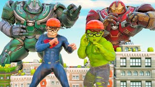 Nick Hulk vs Superman Forms A Team To Save The World - Scary Teacher 3D Hero War