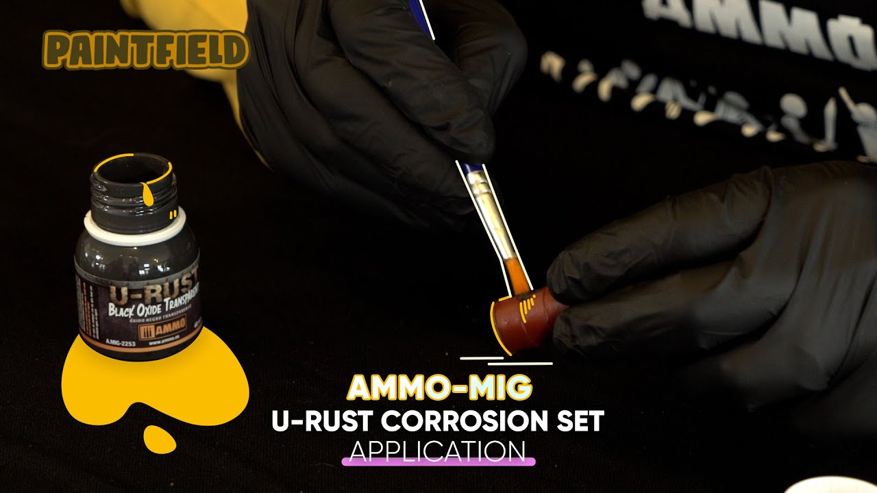 AMMO-MIG U-RUST CORROSION SET APPLICATION - YouTube