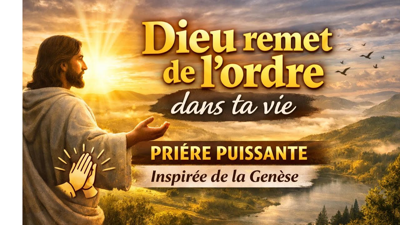 Dieu remet de l’ordre dans ta vie – Prière inspirée de la Genèse