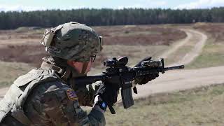 U.S. Army Soldiers Conduct Short-Range Rifle Marksmanship Training
