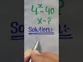 Solve for X in this nice Algebra Equation