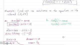 5 4 Double Angle equations