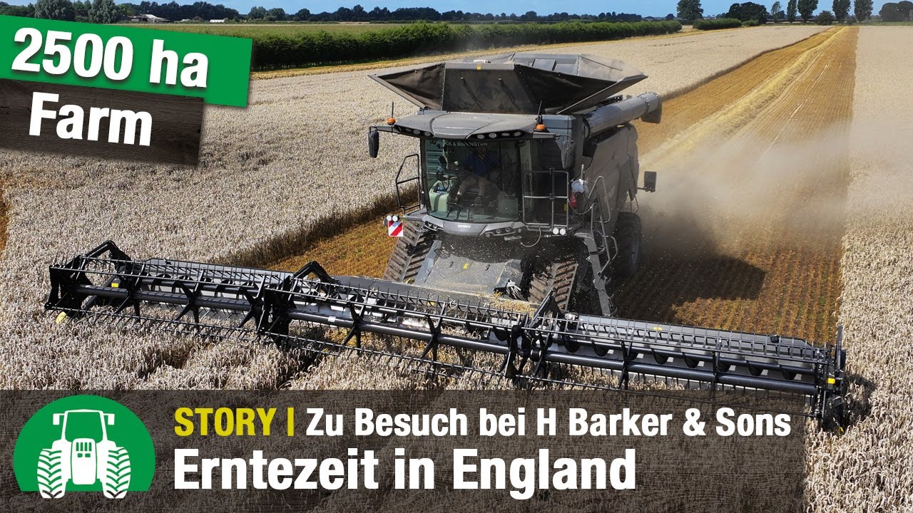 Getreideernte 2023 Gerste dreschen Mähdrescher CLAAS Traktor FENDT Lohnunternehmer Landwirtschaft 4.