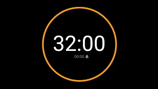 32 Minute Countdown Timer with Alarm / iPhone Timer Style