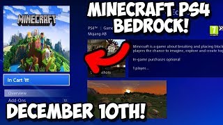 Minecraft PS4 Bedrock Edition - Release Date Confirmed! Leaks/Picture Proof!