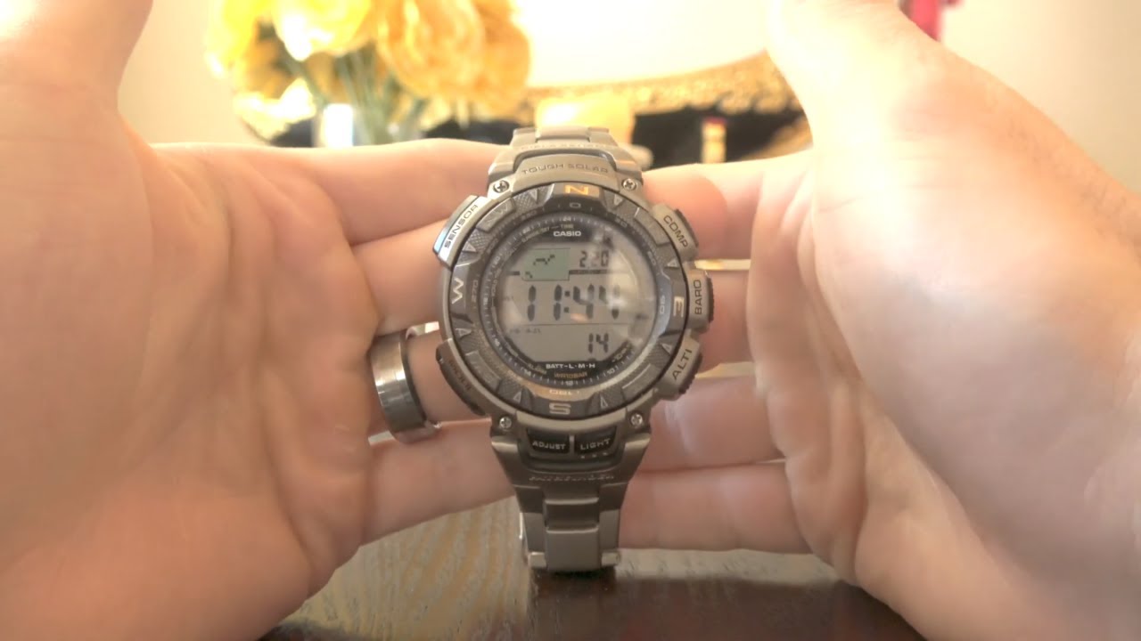 Vær opmærksom på inden længe Demokratisk parti Pawn Shop Casio Pathfinder PAG240T-7 Titanium ProTrek Watch (GOOD DEAL)  **Not Great Deal** - YouTube