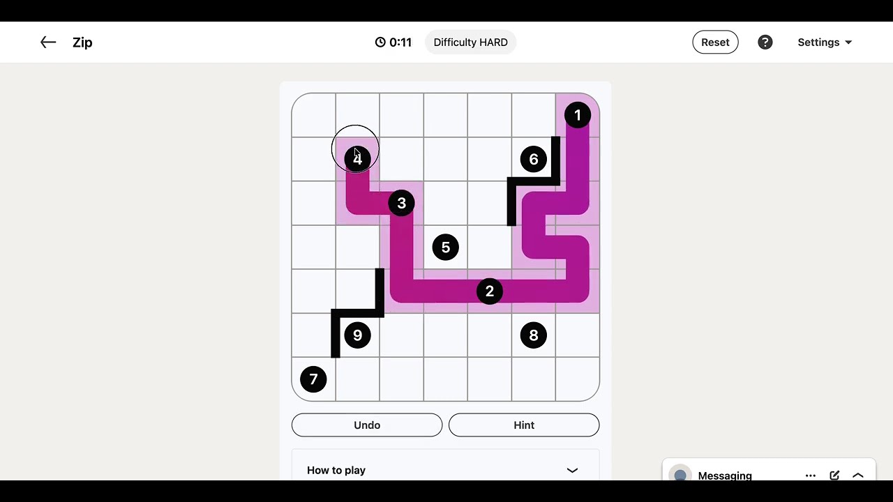 LinkedIn Zip Answer Today | 12 September 2026 - Puzzle #544